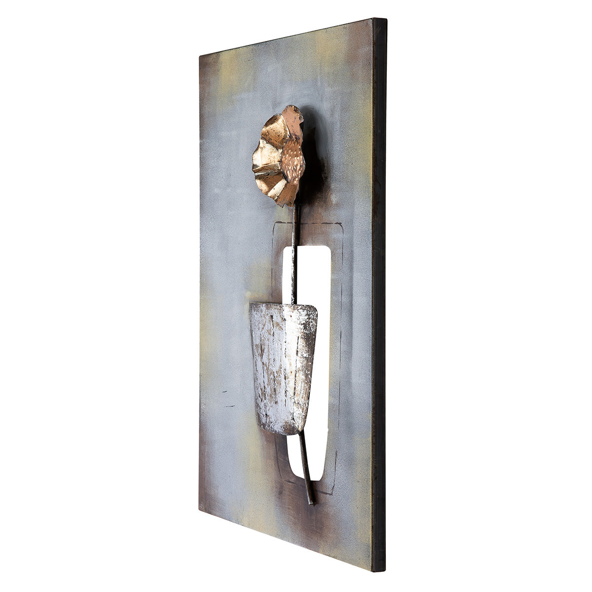 Blumen-Trio metalen wanddecoratie