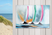 Segeltörn zeilboot schilderij 90×60 cm