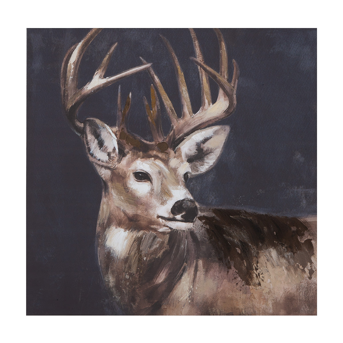 Hirsch hertenschilderij 60 cm