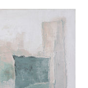 Wit geometrisch schilderij Magul 80 cm