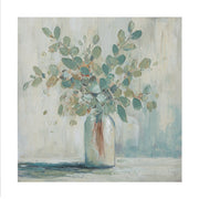 Eucalyptusschilderij met vaas 60 cm