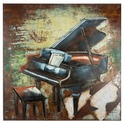 Grand Piano 3D wanddecoratie 100 cm