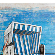 Strandkorb 3D wanddecoratie 100 cm