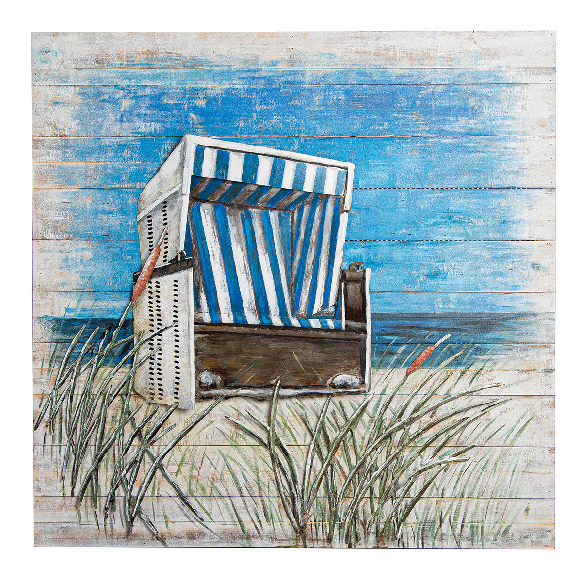Strandkorb 3D wanddecoratie 100 cm