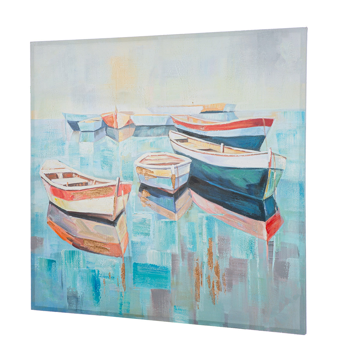 Malta boot schilderij 100 × 100 cm
