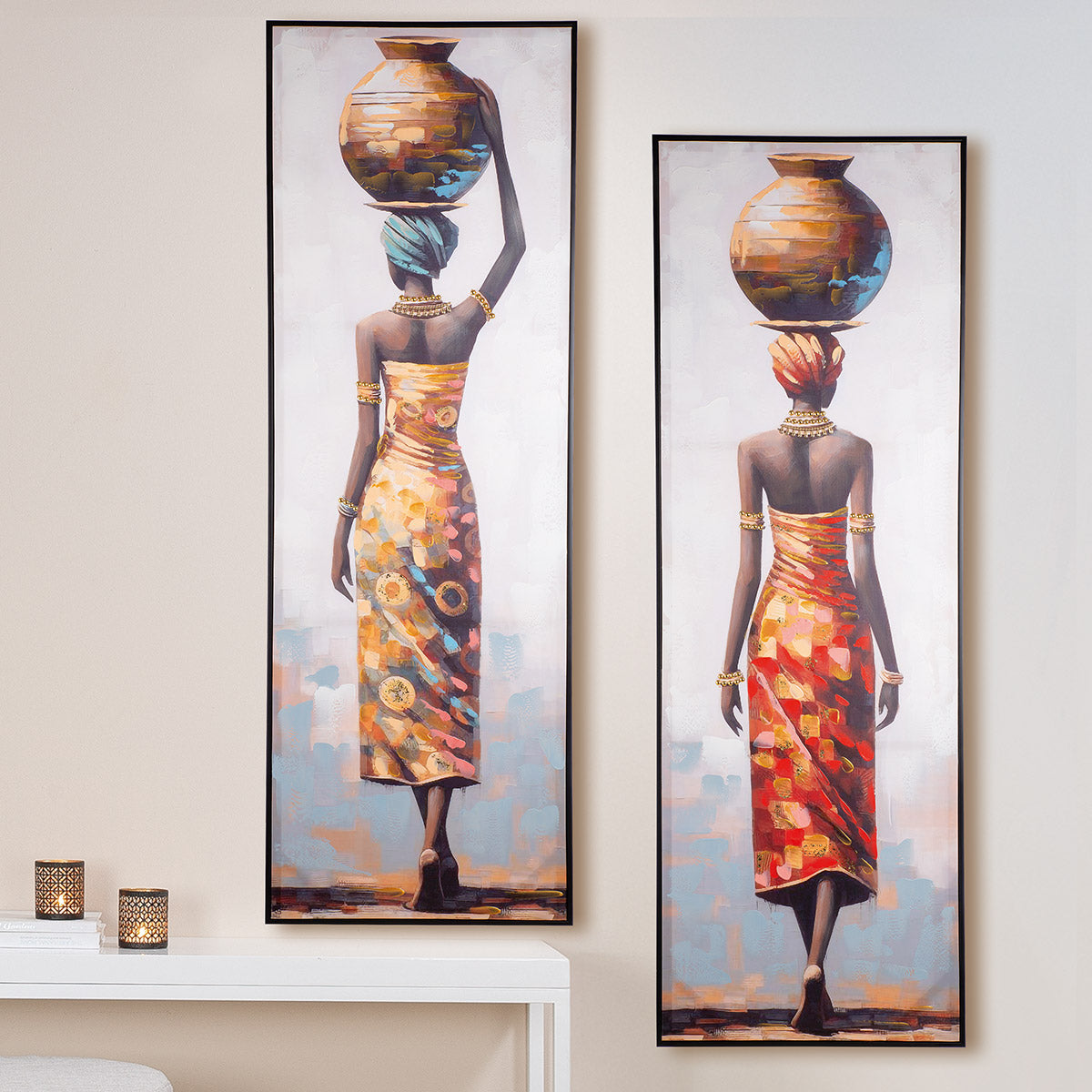 Makeda vrouwenschilderij 152 cm