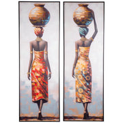 Makeda vrouwenschilderij 152 cm