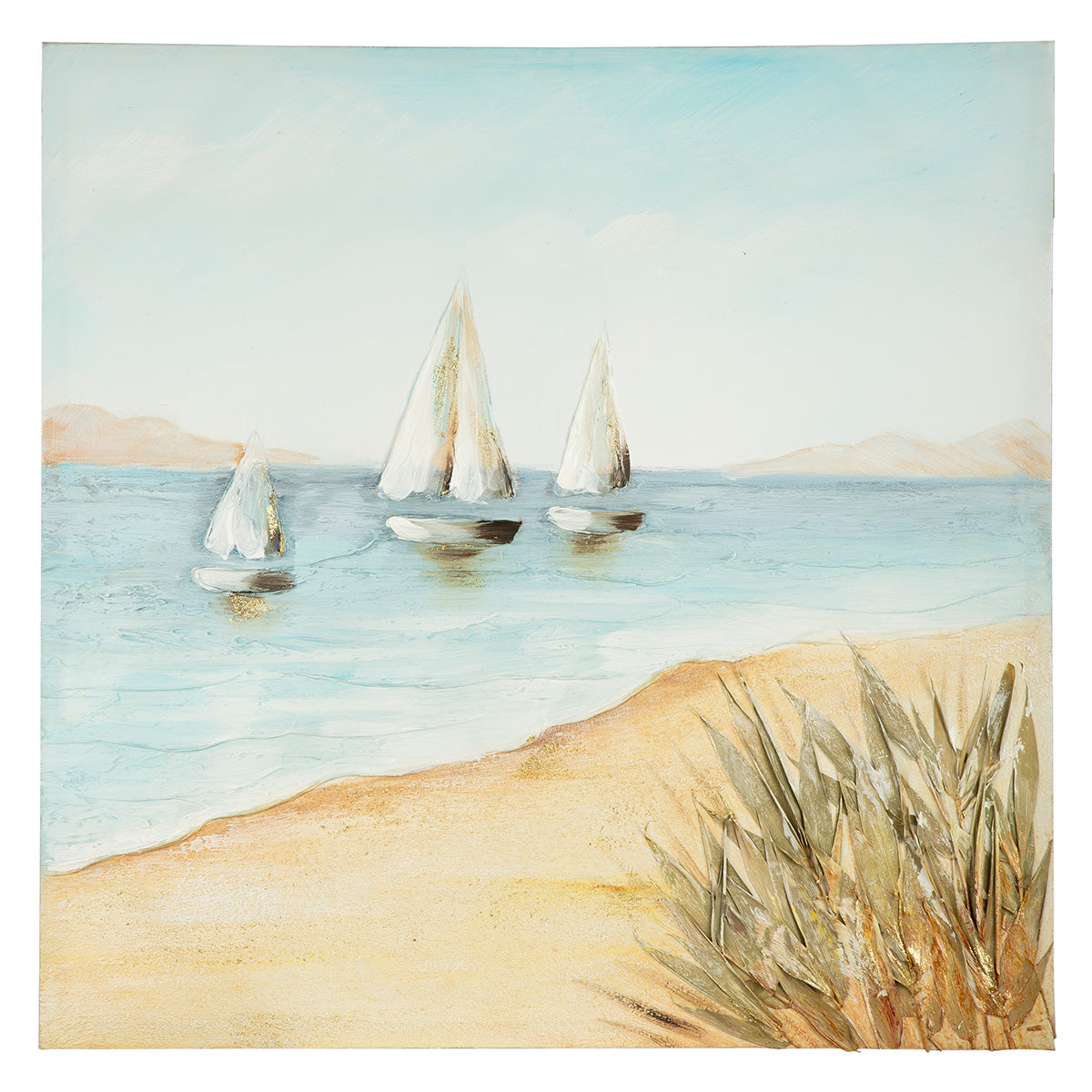 Stavoren strand schilderij 60 cm