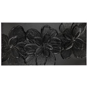 Maikai zwart bloemenschilderij 80 cm
