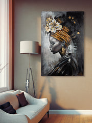 Beauty in black 3D wanddecoratie