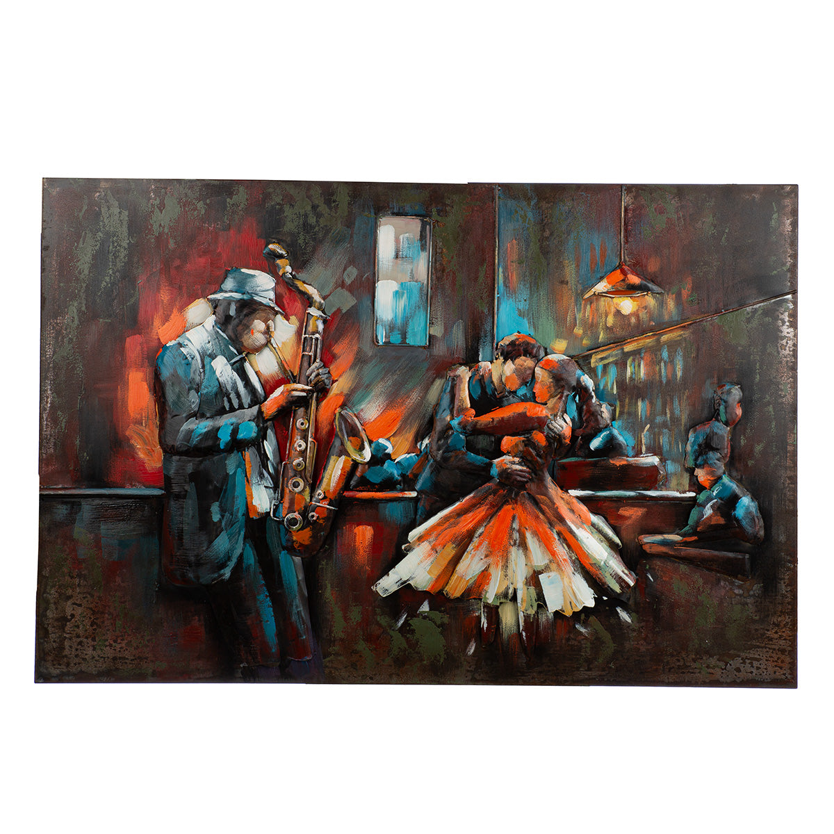 Bartime 3D muzikanten wanddecoratie