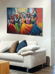 Lets dance 3D wanddecoratie 120 cm