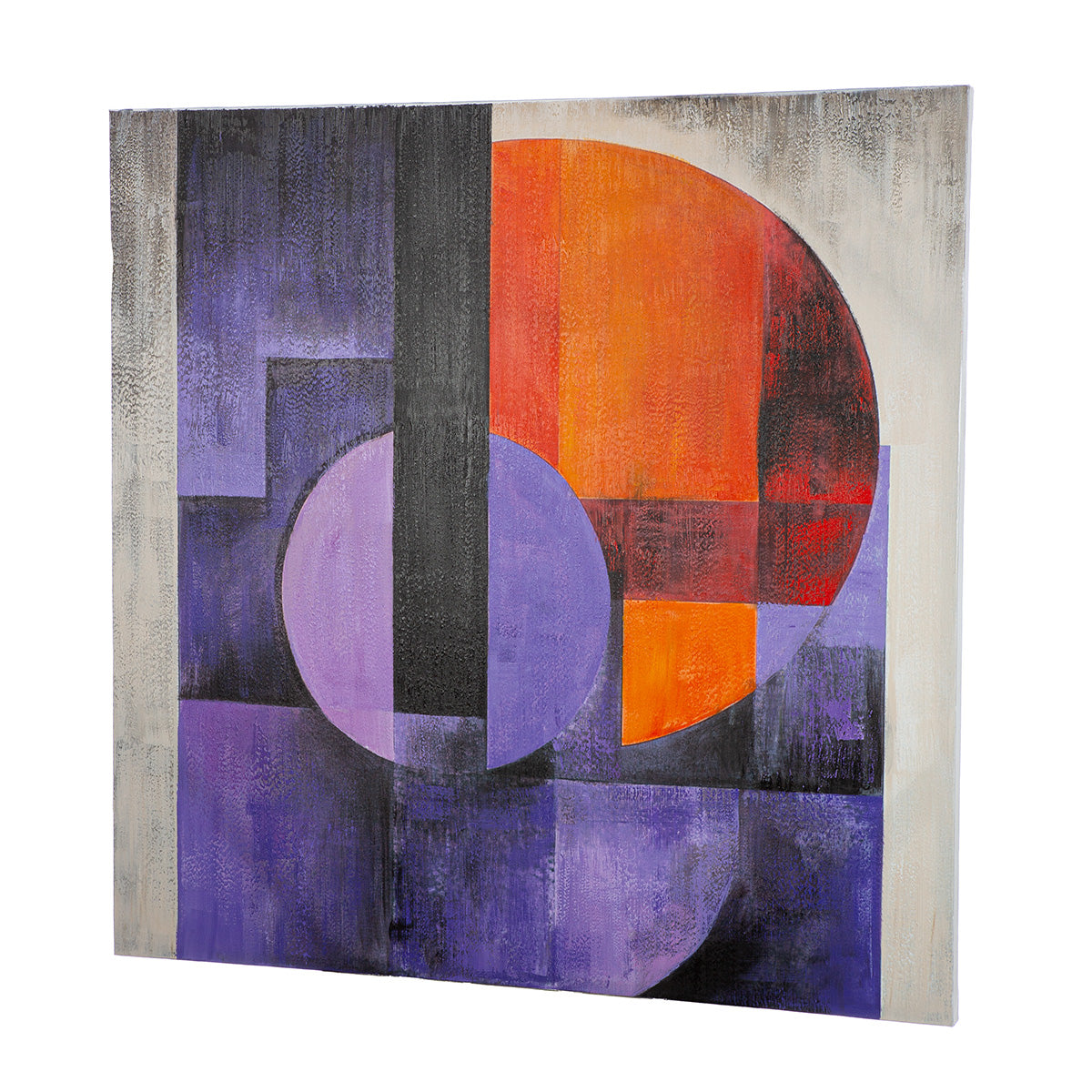 Clune 3D schilderij paars 100 cm