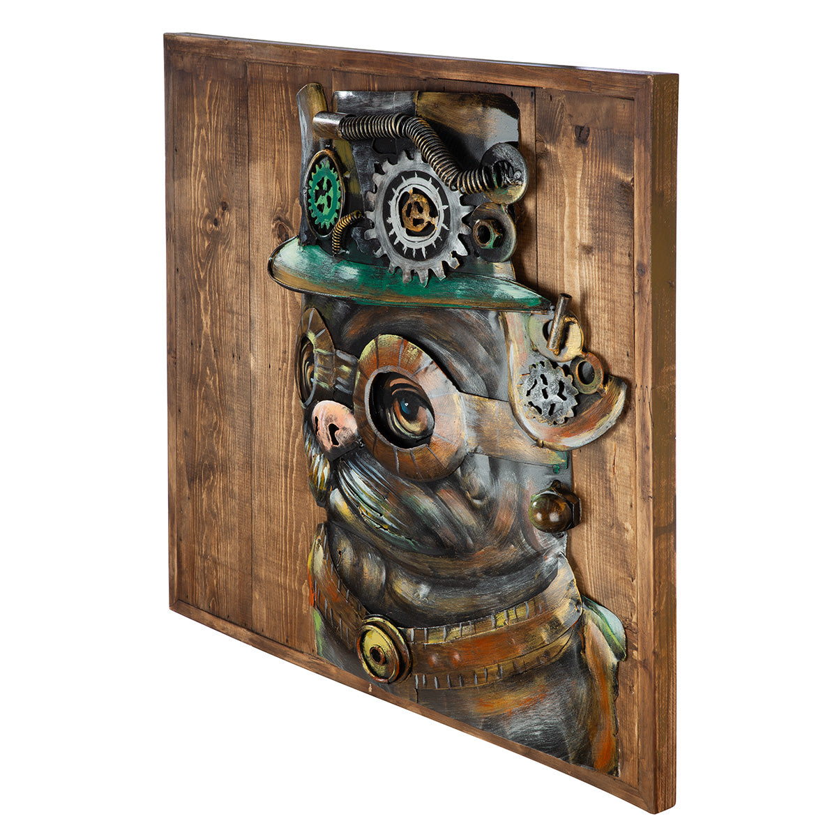 Steampunk Dog 3D wanddecoratie 50 cm