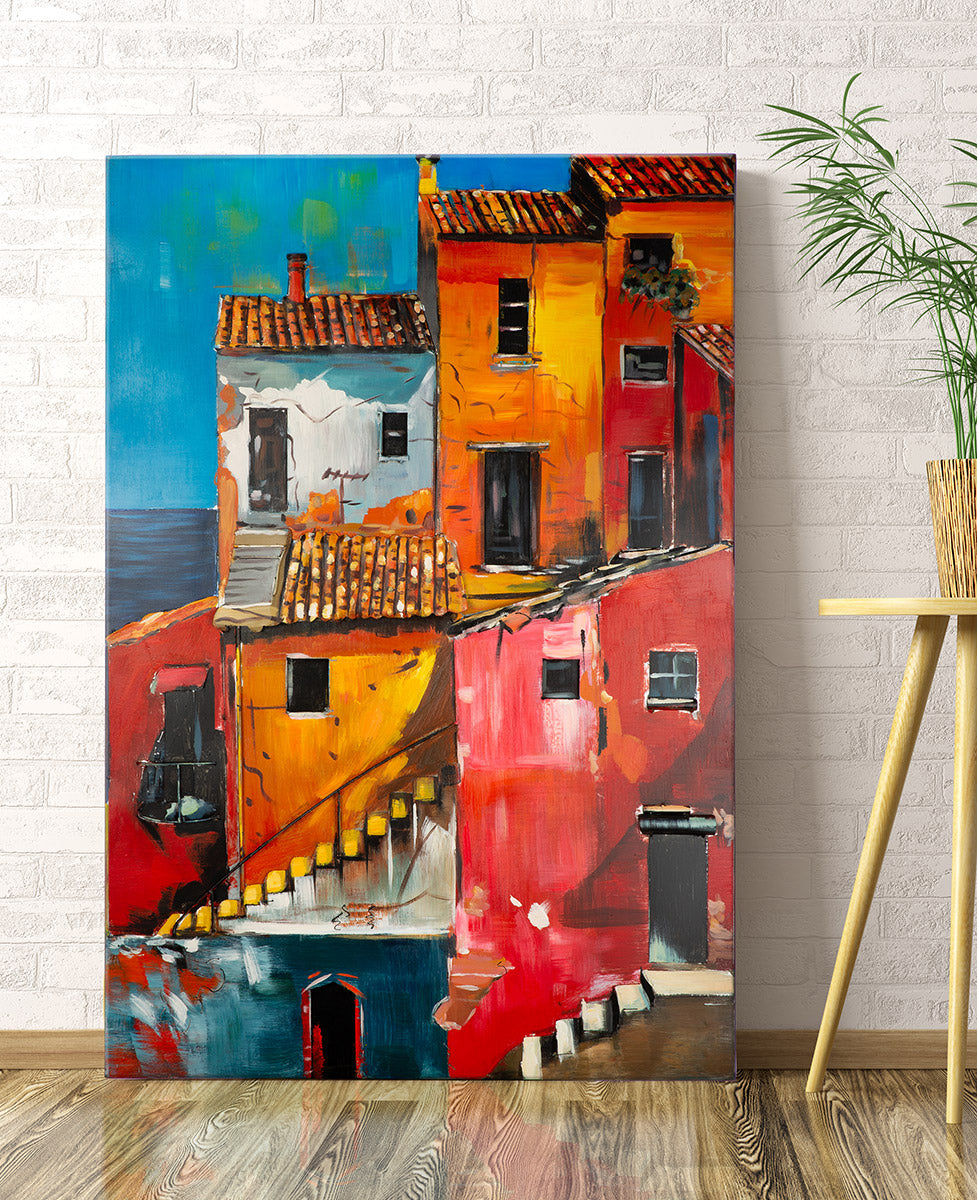 Vernazza 3D wanddecoratie 120 cm