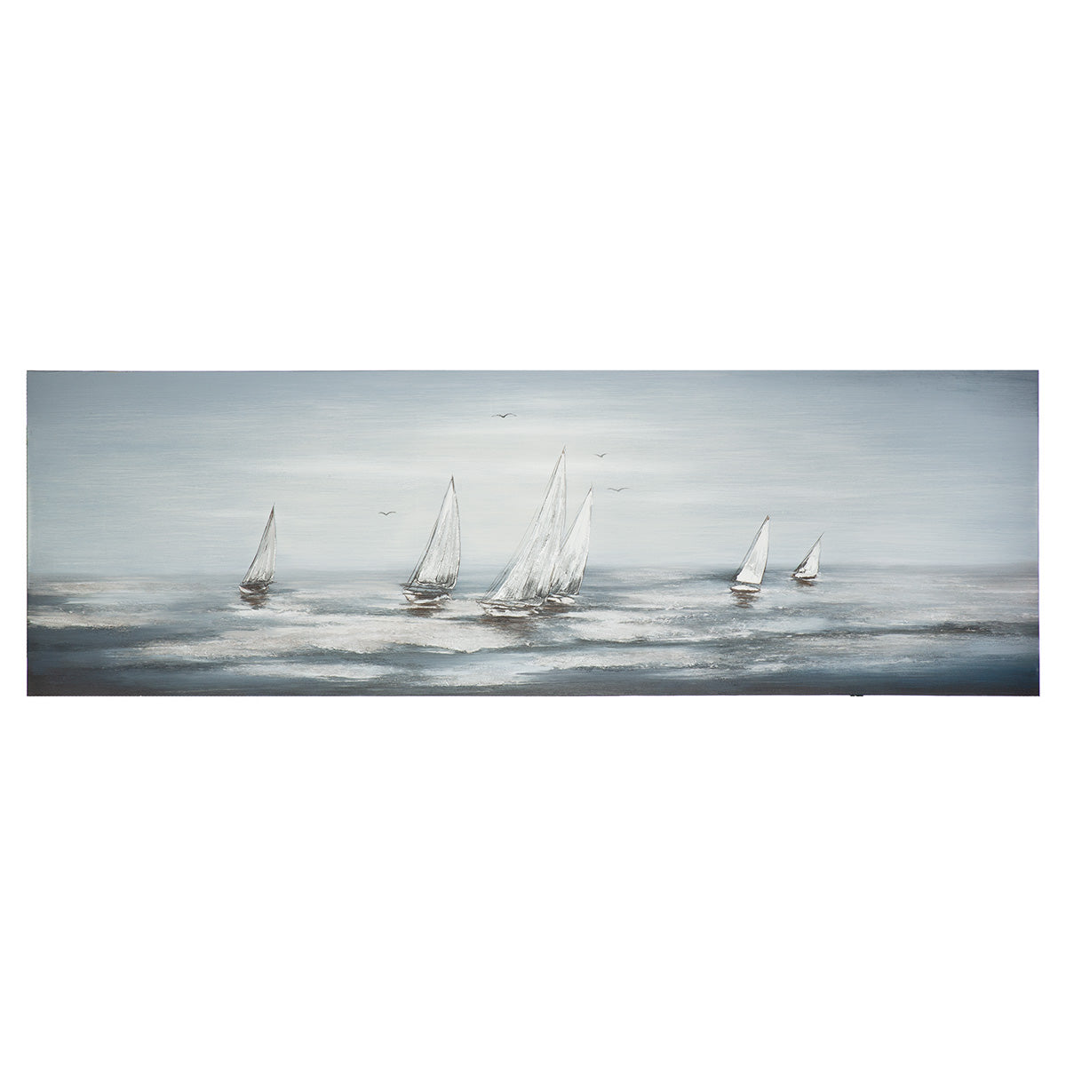 Silver Regatta boot schilderij 150 cm