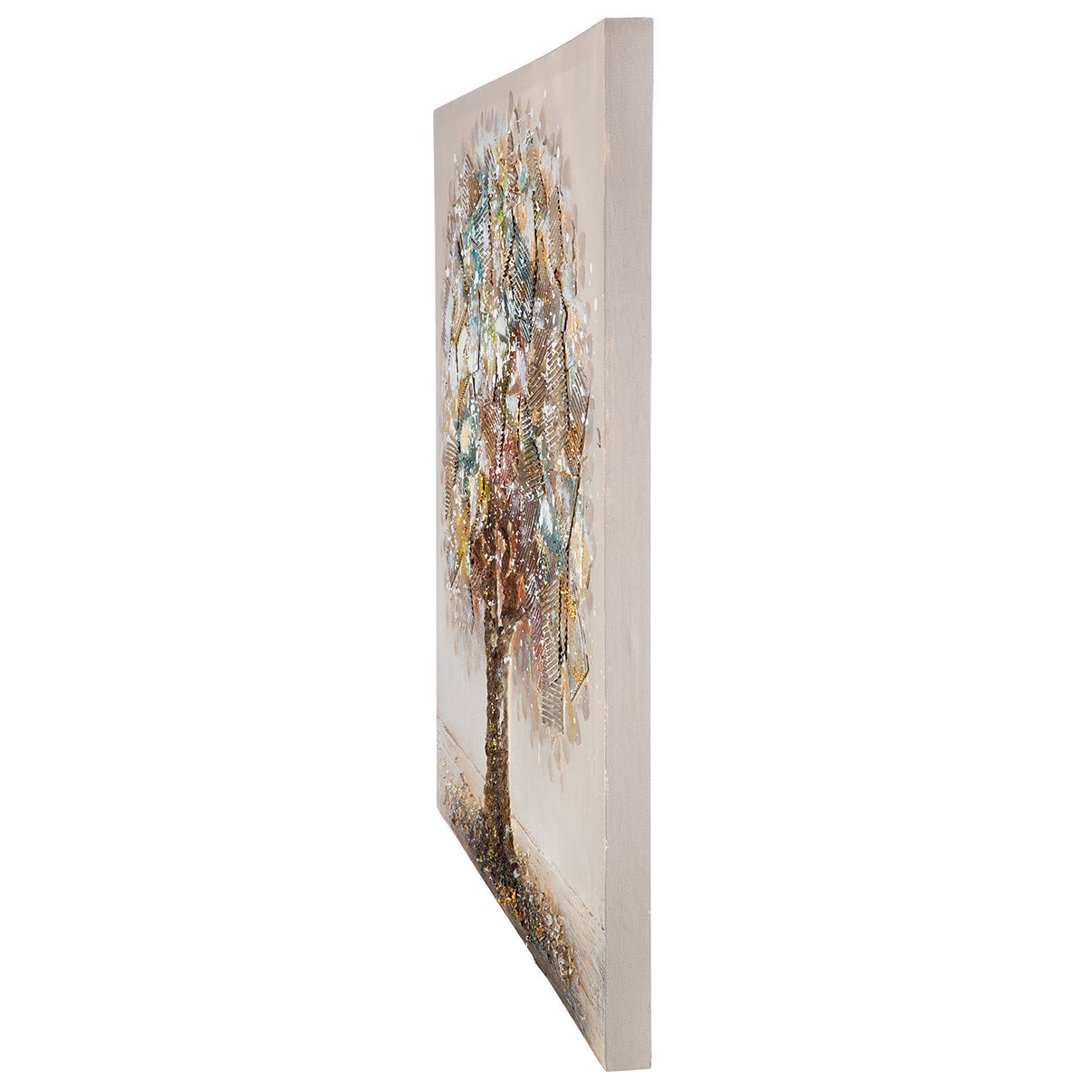 Bruin 3D boomschilderij 60 cm
