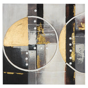 Wit-gouden 3D schilderij 60 cm