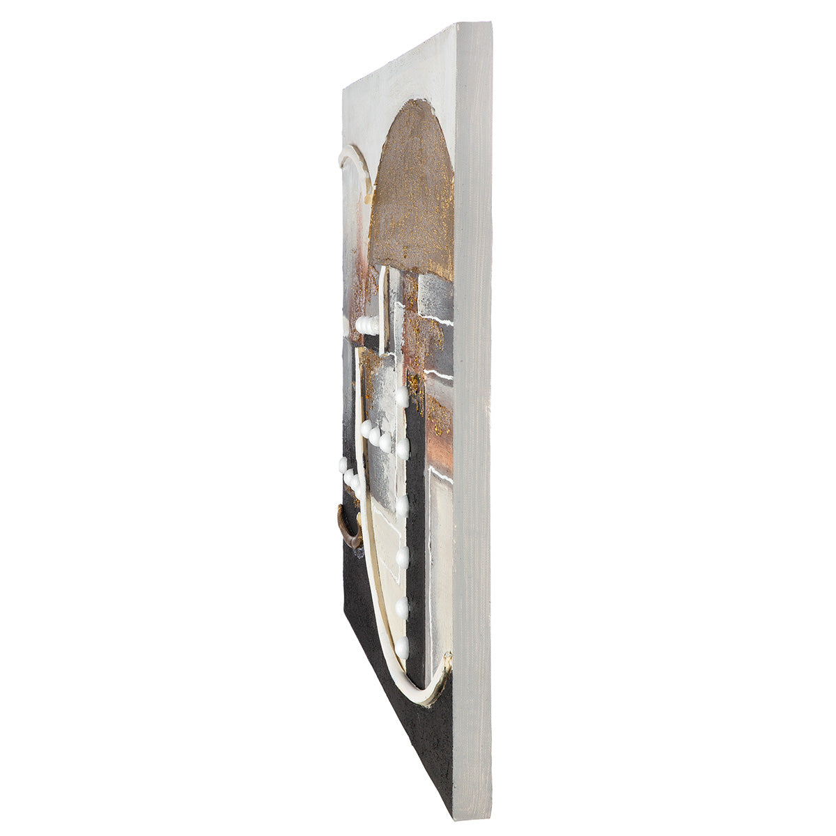 Wit-gouden 3D schilderij 60 cm