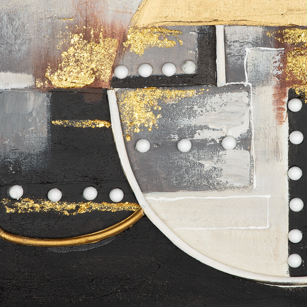 Wit-gouden 3D schilderij 60 cm