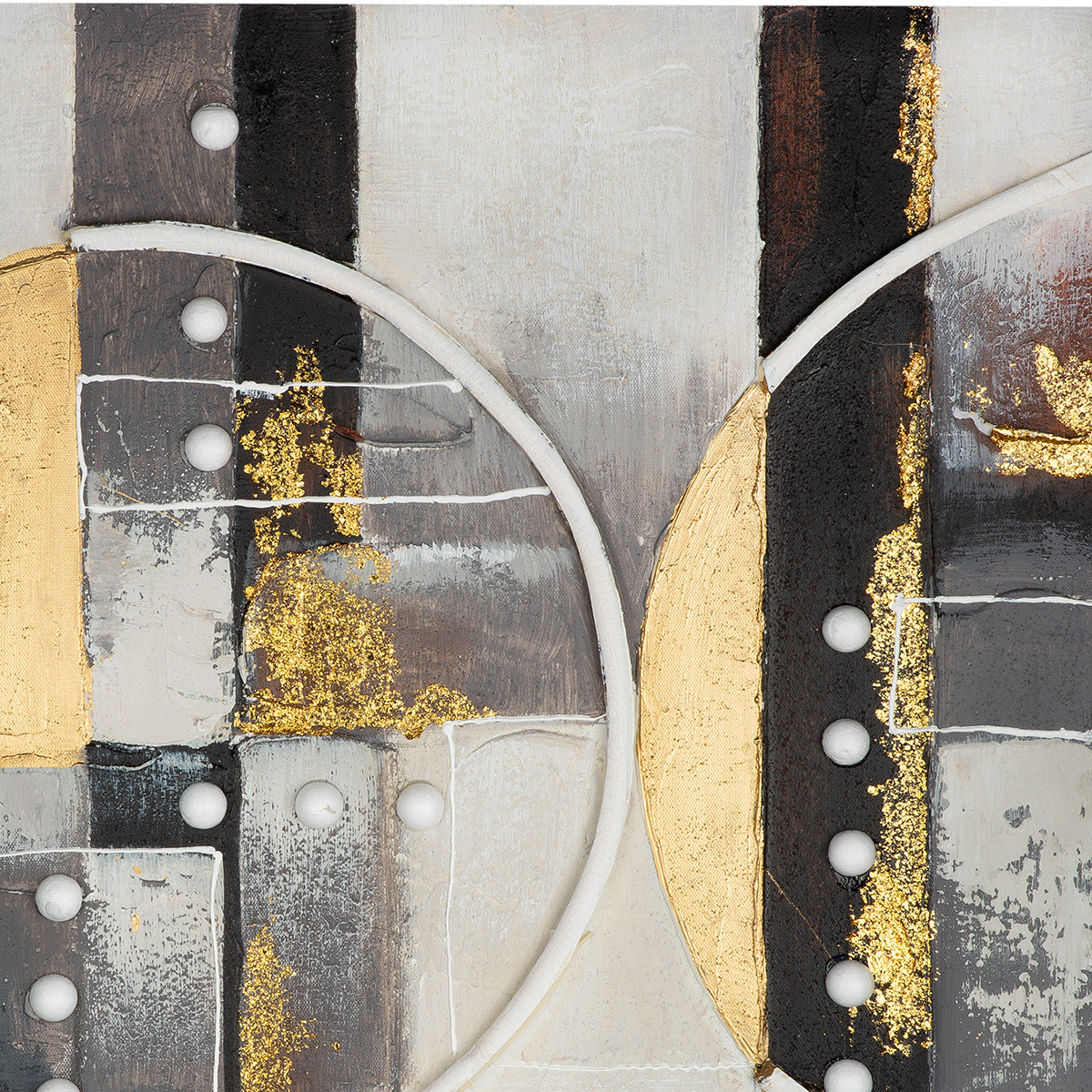 Wit-gouden 3D schilderij 60 cm