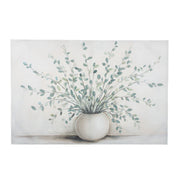 Eucalyptusschilderij met vaas 120 cm