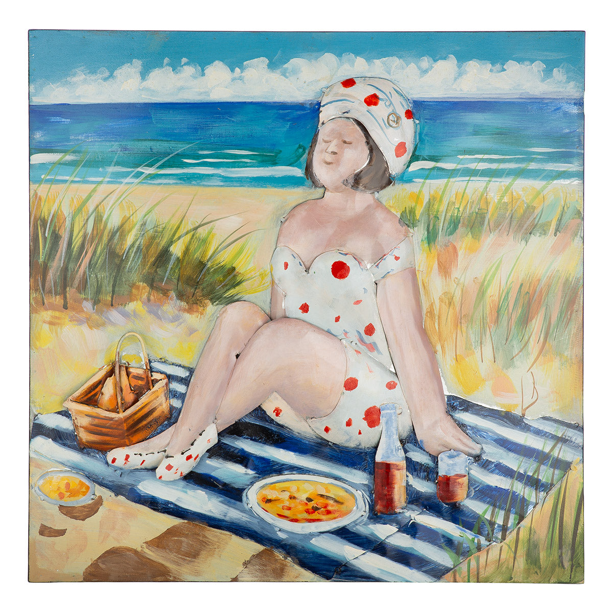 Day at the seaside 3D wanddecoratie