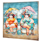 Sun Ladies 3D wanddecoratie 80 cm