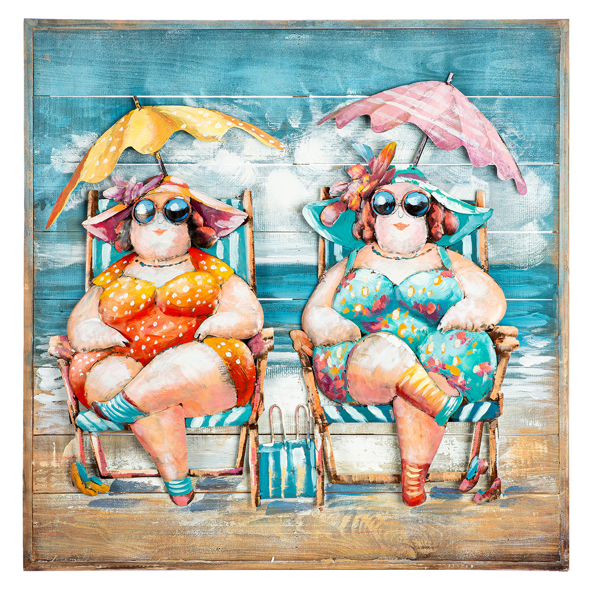 Sun Ladies 3D wanddecoratie 80 cm