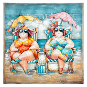 Sun Ladies 3D wanddecoratie 80 cm