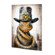 Snake with attitude 3D wanddecoratie