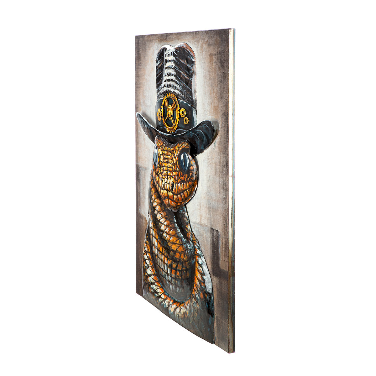 Snake with attitude 3D wanddecoratie