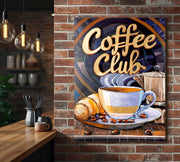 Coffeeclub 3D wanddecoratie 80 cm
