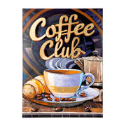 Coffeeclub 3D wanddecoratie 80 cm