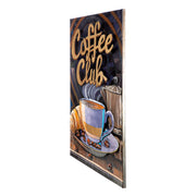 Coffeeclub 3D wanddecoratie 80 cm