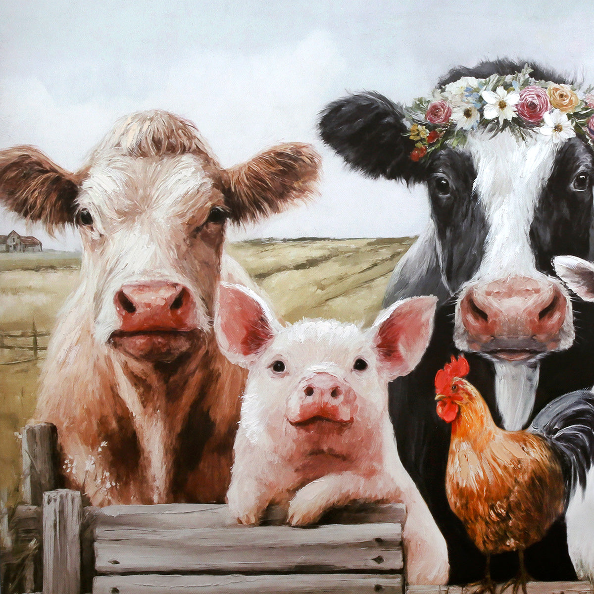 Animal Farm dierenschilderij 50 cm
