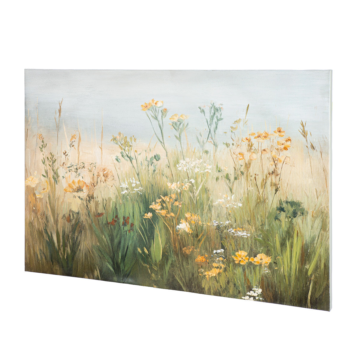 Groen schilderij Feldrain 90 cm