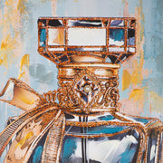 Flacon d'amour blauw schilderij 100 cm