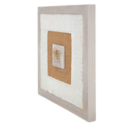 Wit 3D-schilderij Jute 30 cm