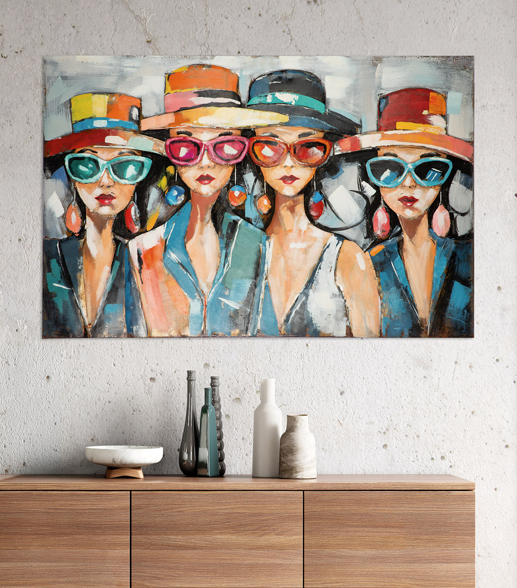 Red Lips Society 3D wanddecoratie