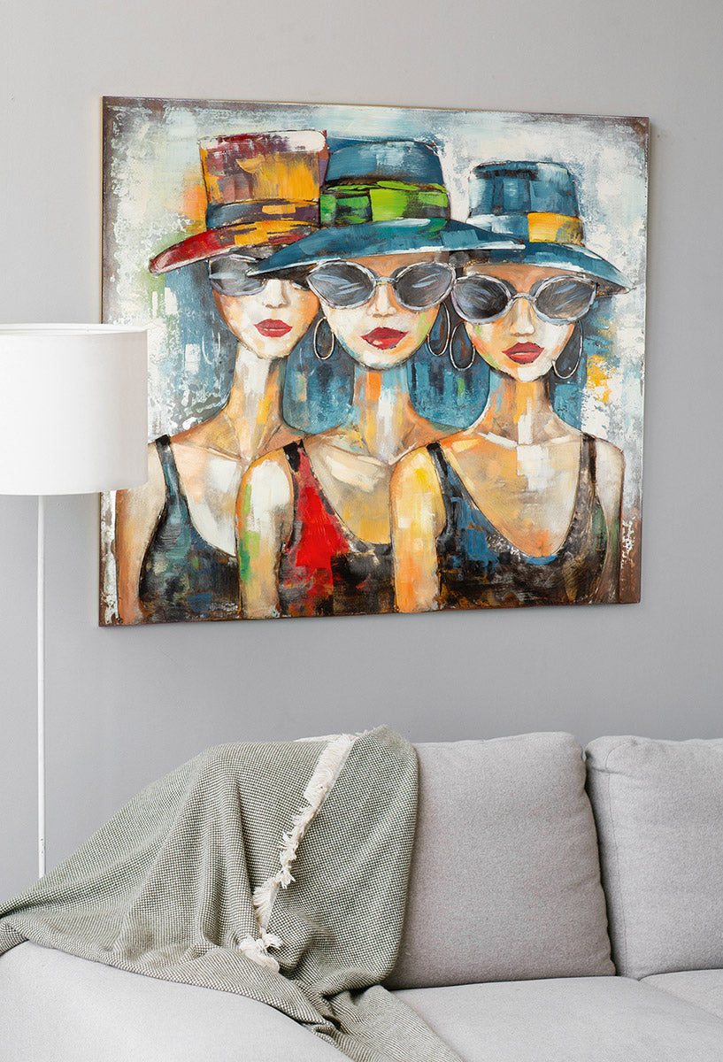 Red Lips Society 3D wanddecoratie