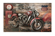 Red Beast 3D motorwanddecoratie
