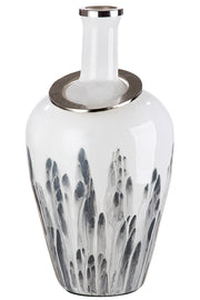 Flesvormige vloervaas Statuario 56 cm