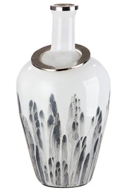 Flesvormige vloervaas Statuario 56 cm