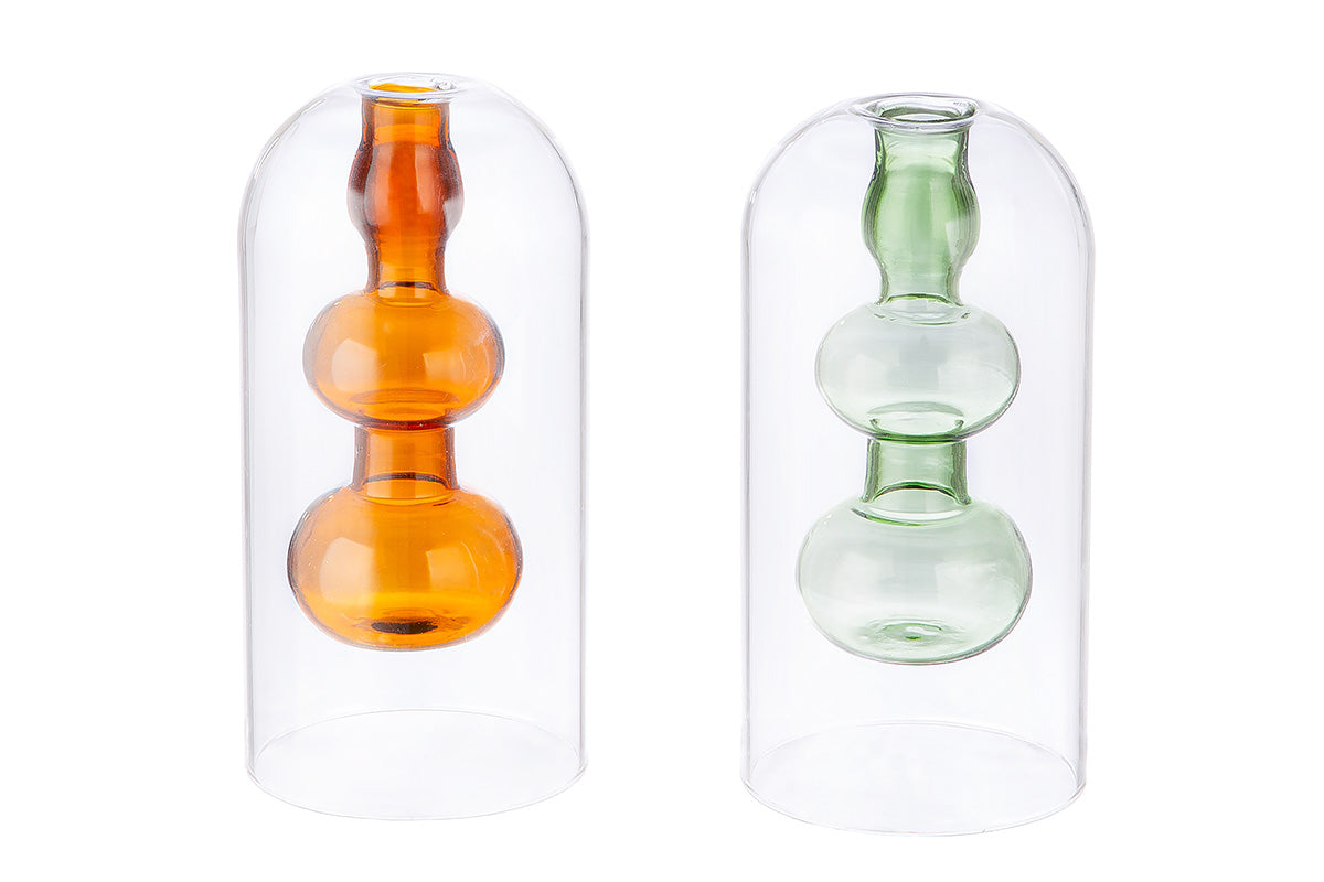 Glazen Vaas Bubbles 14.5 cm