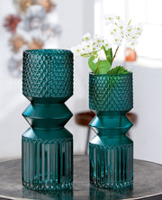 Groene glazen vaas Pintu 30 cm