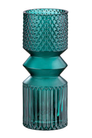 Groene glazen vaas Pintu 30 cm