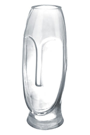 Moai Gezichtsvaas Grijs Glas