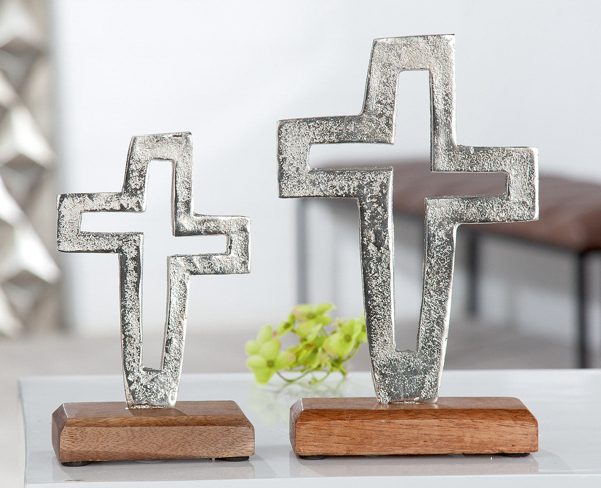 Kruis Decoratie Hout & Aluminium