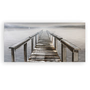 Bootssteg 3D brug schilderij 150 cm